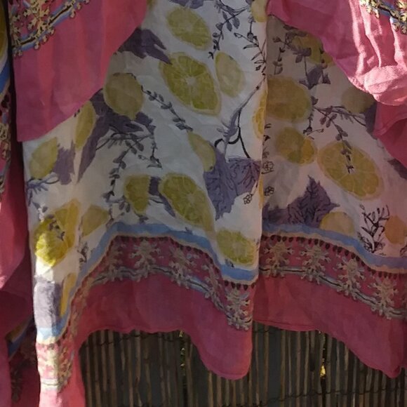 Cover Up Multicolor Floral & Lemons India Women's - No Size - See Measurements - Picture 6 of 13